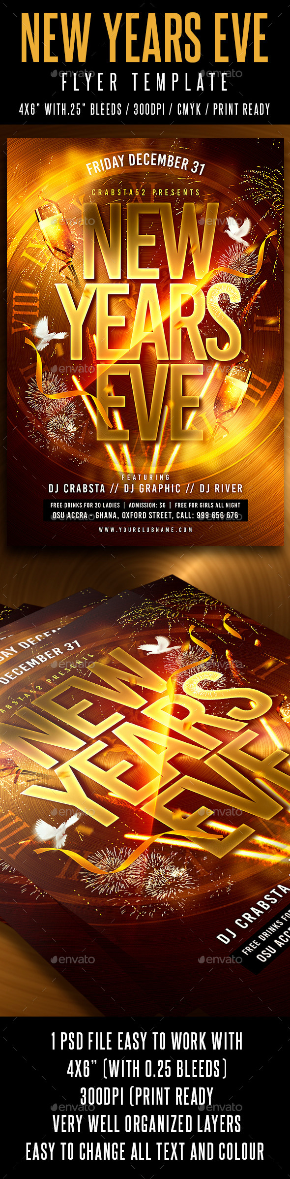 Image 10 for New Years Eve Flyer Template